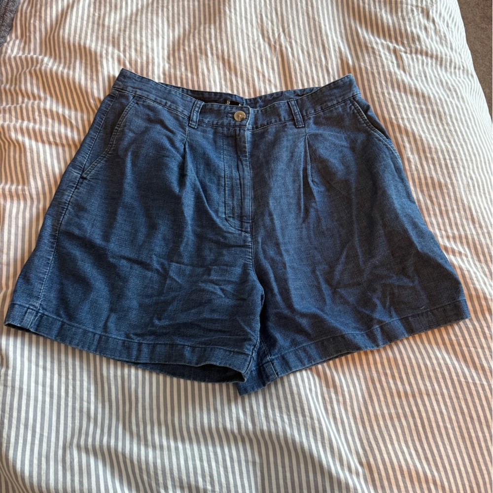 J. Crew Classic Blue Denim Shorts - Picture 2 of 3